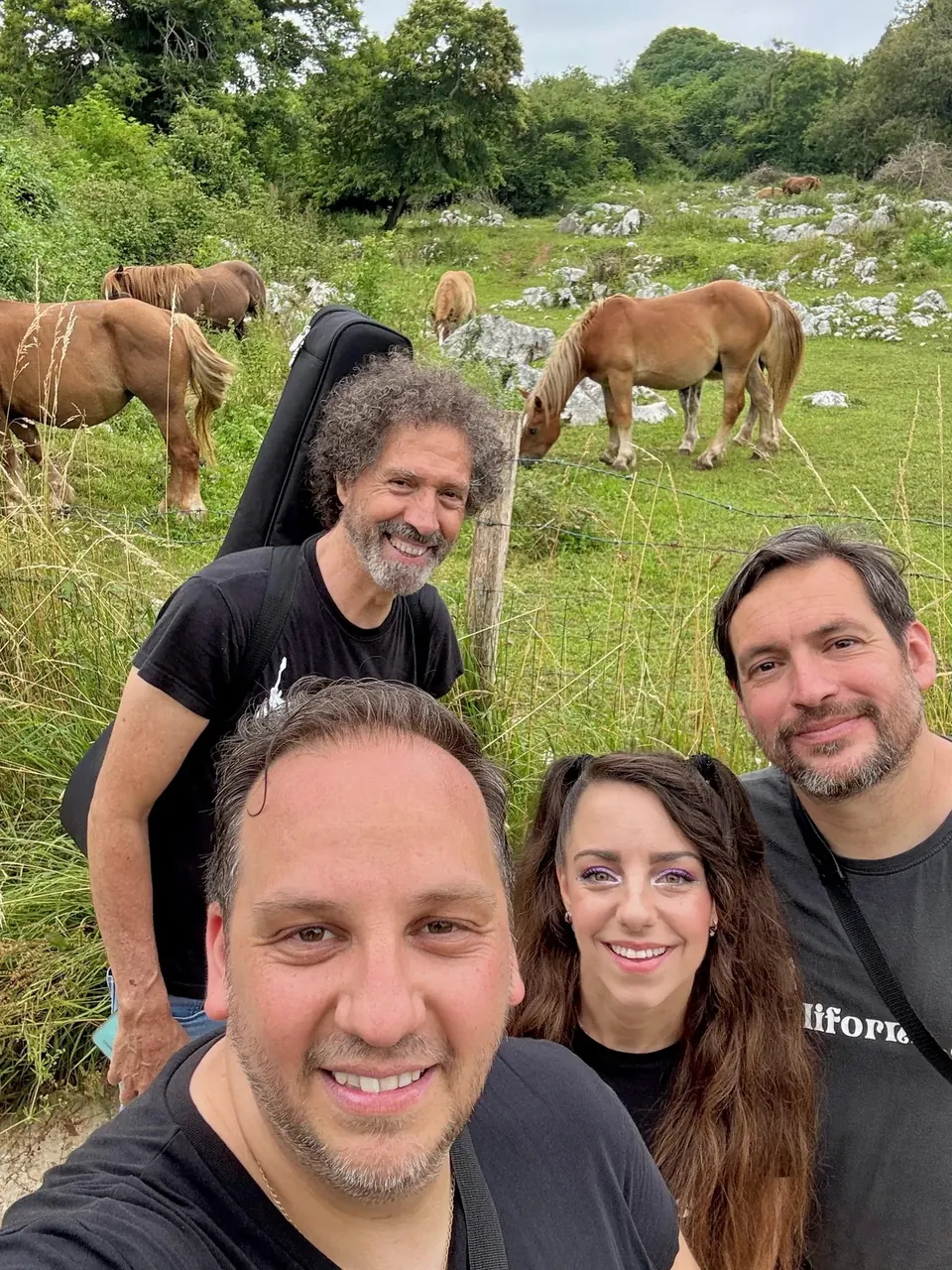 Cuarteto plus de Orquesta Kalifornia en la Finca La Venta, Vidiago