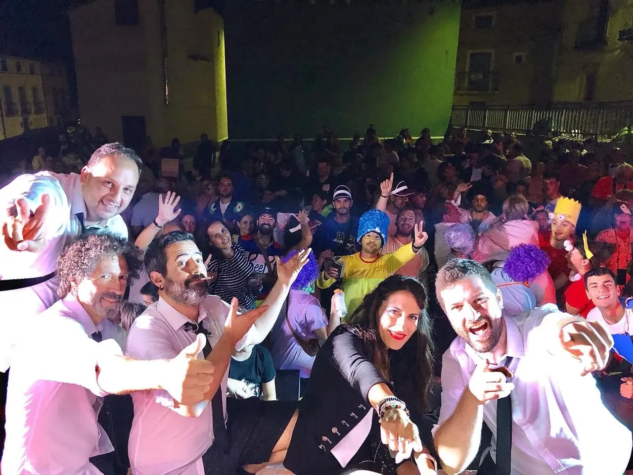 Quinteto de Orquesta Kalifornia en la plaza de Cihuela